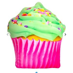 ISCREAM Celebration Cupcake Vanilla Scented Microbead Plush Pillow